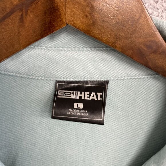 NEW 32 Degrees Heat Women's L Long Sleeve Button-Up Shirt Polyester Spandex - Picture 6 of 9